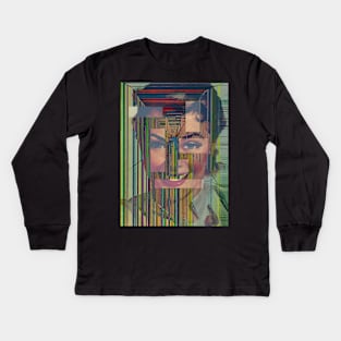 Broken Screen - Surreal/Collage Art Kids Long Sleeve T-Shirt